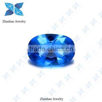 Round Diamond Cut Blue Nano Gemstone