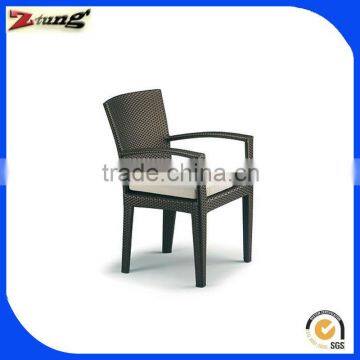 ZT-1001C new design wicker outdoor garden armrest chair