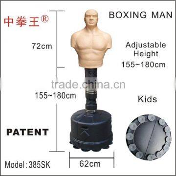 adjustable height kick boxing martial arts dummy bob punching bag for kids