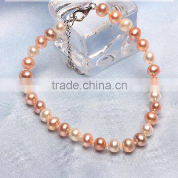 bead bracelet jewelry silver 925 Color Pearl Charm Bracelet