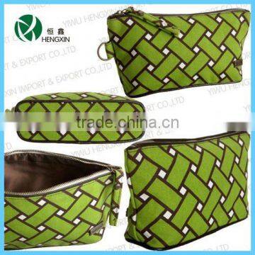 zipper cosmetic bag with pocket makeup bag for cosmetics