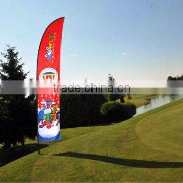 Outdoor Trade Show Wind Resistant Flag Banner