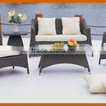 2016 Classic 6Pcs Rattan Sofa Black Rattan