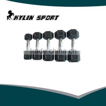 Rubber Hexagon Dumbbell