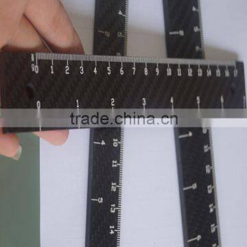 3k plain or twill weave customized carbon fiber rulers for special useing as tools