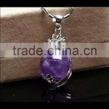 Natural amethyst dragon bead crystal pandent