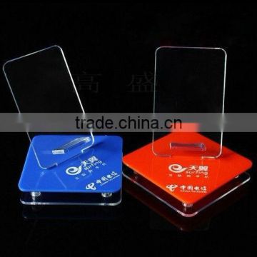 cheap acrylic mobile phone cell phone display holder telephone racks