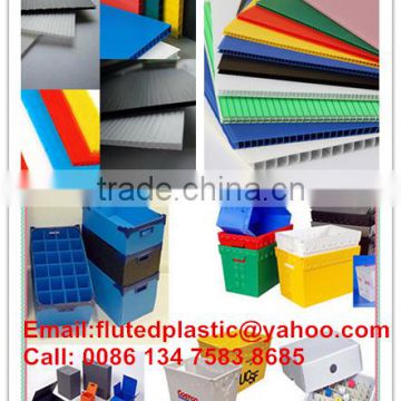 Collapsible polypropylene corrugated plastic moving boxes