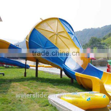 Large Tornado water rides fiberglass trumpet water slides