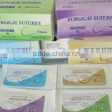 Disposable surgical needle with suture