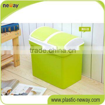 Eco-Friendly Standing double-canopy recycling eco-friendly plastic garbage can