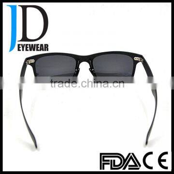 French Customized Black Carbon Fiber Sunglasses With Sticker