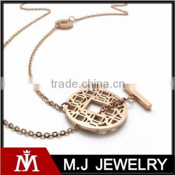 New style stainless steel hot selling jewelry rounded locket necklace