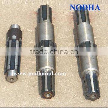 Agriculture machinery shafts, large gear spline shaft, harded shaft