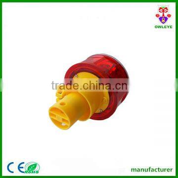 Red Led Flashing Solar Energy Barrier Lamp for Road Safety photo-3