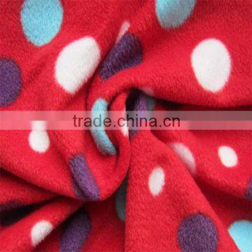 100% polyester comfortable print polar fleece fabric for trousers for sofa