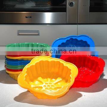 2015 NewTrend Big flower shape Silicone hand cake mold