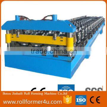 High Speed With ISO Standard Used Trapezoidal Roof Tile Glazed Type Cold Roll Forming Machine photo-2