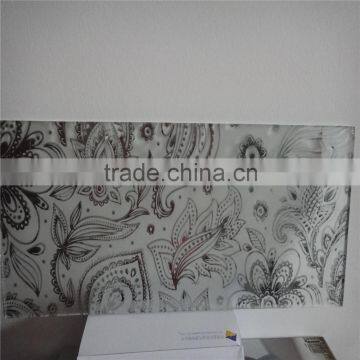 Home decorative glass titanium patterned glass