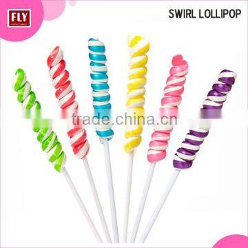 Fruit Flavour Sweets Swirl giant Lollipops stick