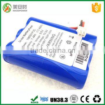 LiFePo4 1400mAh 9.6v battery pack