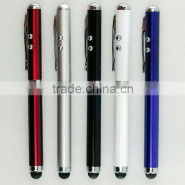 3-in-1 Stylus Pen+Laser Pointer+LED Torch Light For iPhone/iPad Smartphone