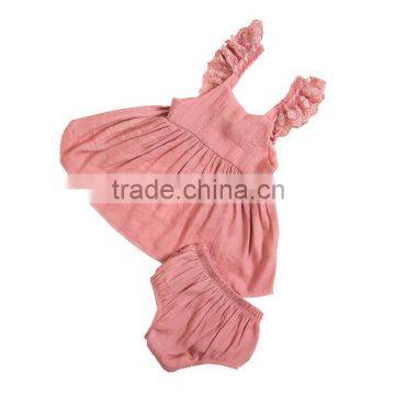 2016 Wholesale Adorable Fashion Design Children's Boutique Set Baby Clothing Girls Party Dresses photo-4