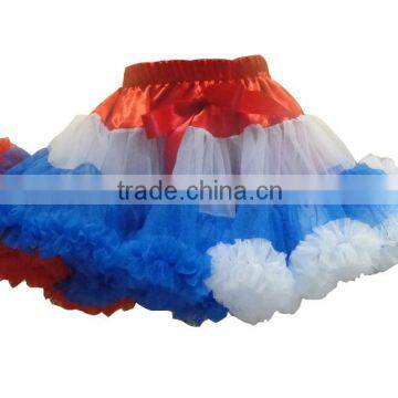 4th of July tutu dress series, wholesale high quality children chiffon tulle skirt