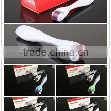 NL-601 Best LED derma roller with red , green , blue , yellow color light vibrating derma roller