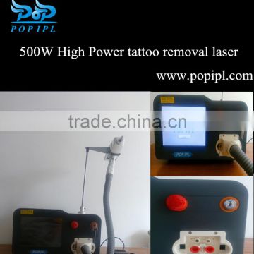 black face Tattoo Removal System with 3 nozzle poplaser