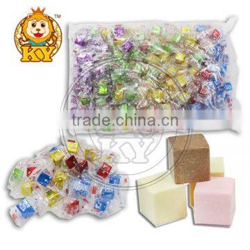 Fancy Fruity Cube Milk Candy In Bulk