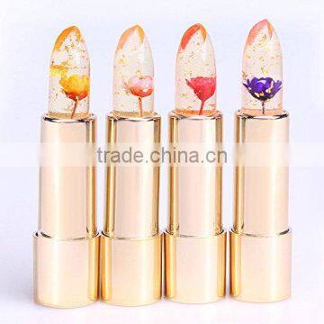 Jelly flowers lipstick color changing long lasting lip gloss