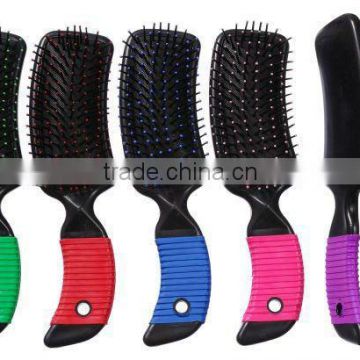 Plastic curved handle horse curry combs