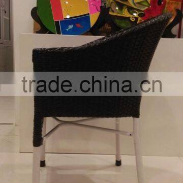 Modern high quality PP plastic rattan chair/Outdoor plastic rattan chair/restaurant chair