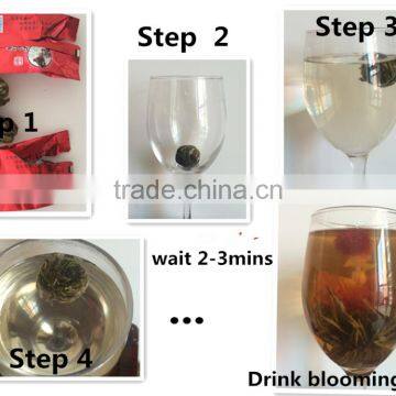 Chinese High Quality Artistic Green Blooming Tea Individual Wrapped photo-5