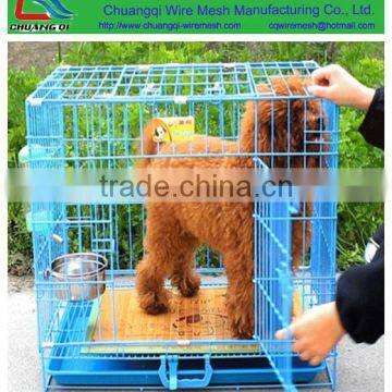 Dog Crate Kennel - Pet Playpen Cage with Plastic Tray Pan