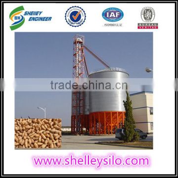 1000ton galvanized malted barley storage silo