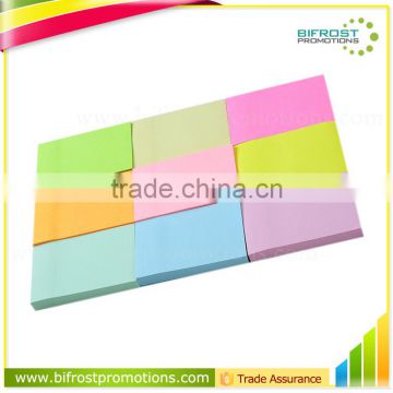 Color Paper Notices Lovely Square Sticky Custom Note Pad