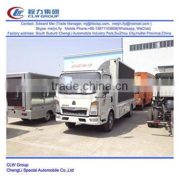 Howo 4*2 Type 100 hp P10 LED Screen Advertising Truck photo-5