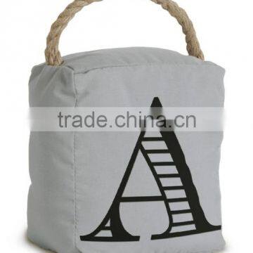 Store More Home Decor Monogrammed A Handled Stuffed Door Stopper photo-2