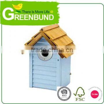 Wooden Hen House With Pull Out Tray House Shaped Wild Bird Care photo-3