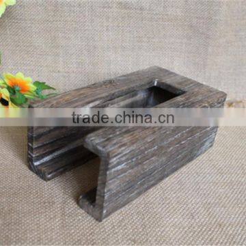 Винтажный цветной художественный индивидуально изготовленный деревянный держатель для подставок под стаканы photo-2