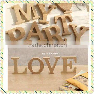 Free standing HOME Wooden Letters100MM High Unpainted Home Bedroom Decor Wool Crafts Cheap Price Hot Sell