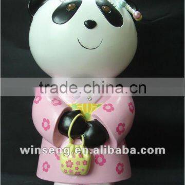 OEM Panda Resin Polyresin Figurine Animal Sculpture Statue for Home Decoration Birthday Souvenir Gift Items photo-2