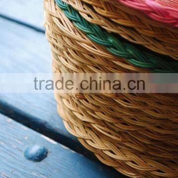 Vintage Wicker Paper Plate Holder photo-2