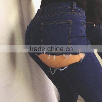 Women Denim Hot Pants Jeans Popular Hot Sale Ripped Denim Jeans Pants photo-5
