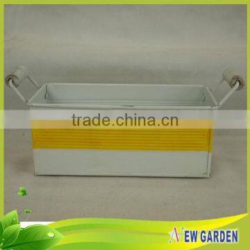 Novelty Unique Square Metal Flower Pot Hanger For Livingroom photo-5