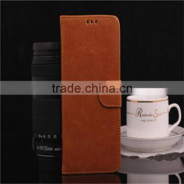 High Quality Crazy-horse PU Card Bumper/pocket Cell Phone Case for Samsung photo-2