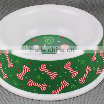 Printing melamine pet feeding bowl