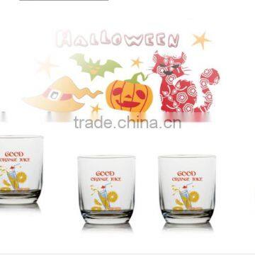 1000ml Halloween Color Printing Drinking Glass Bottle Set Juice Pitcher Set Milk Bottle 5 Pcs Set photo-3